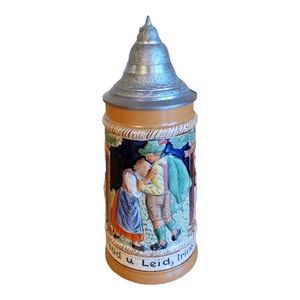 Vintage Beer Stein Mass with Lid
